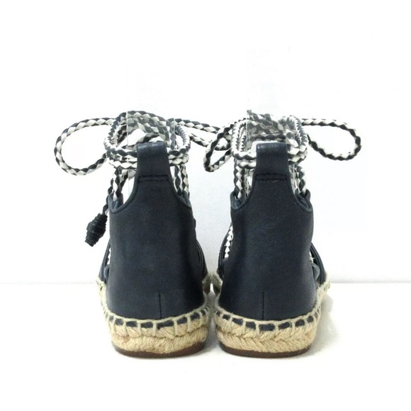 π5/30 HPπ Tory Burch Positano Lace up Espadrille - Picture 5 of 10